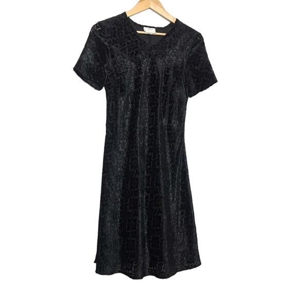 Black Vision Apparel vintage 1990s midi dress size 6 dead stock NEW - Picture 1 of 14